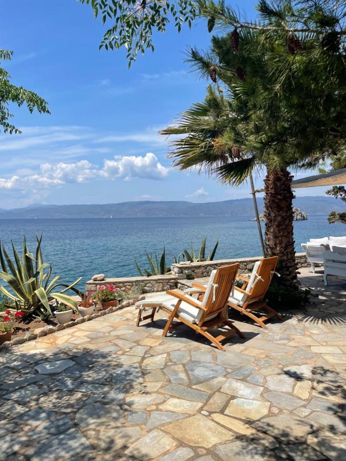 Lady Of Hydra Villa, Sea Front View, Private Beach Eksteriør bilde
